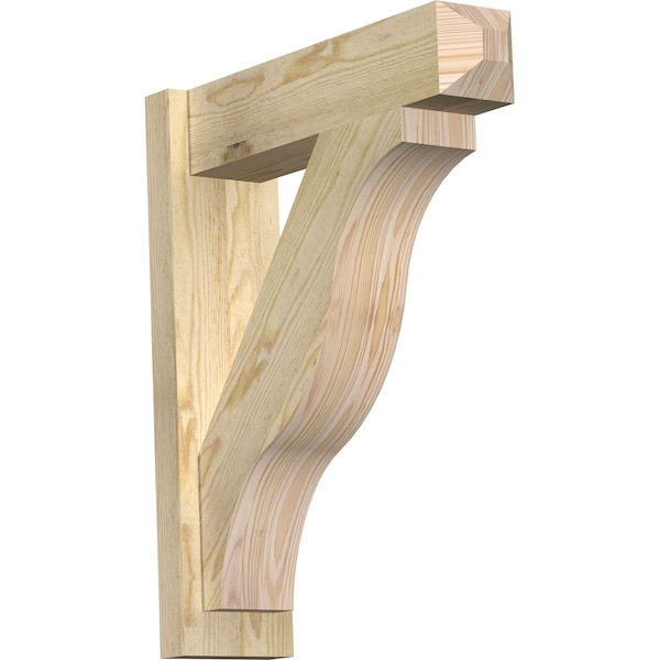 Ekena Millwork Funston Rough Sawn Craftsman Outlooker, Douglas Fir, 6"W x 22"D x 26"H OUT06X22X26FST04RDF - main
